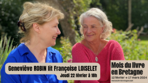 Geneviève Robin lit Françoise Loiselet à la médiathhèque