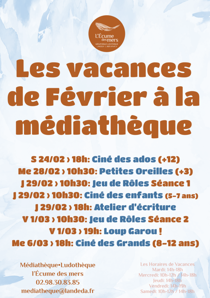 Programme de la médiathèque