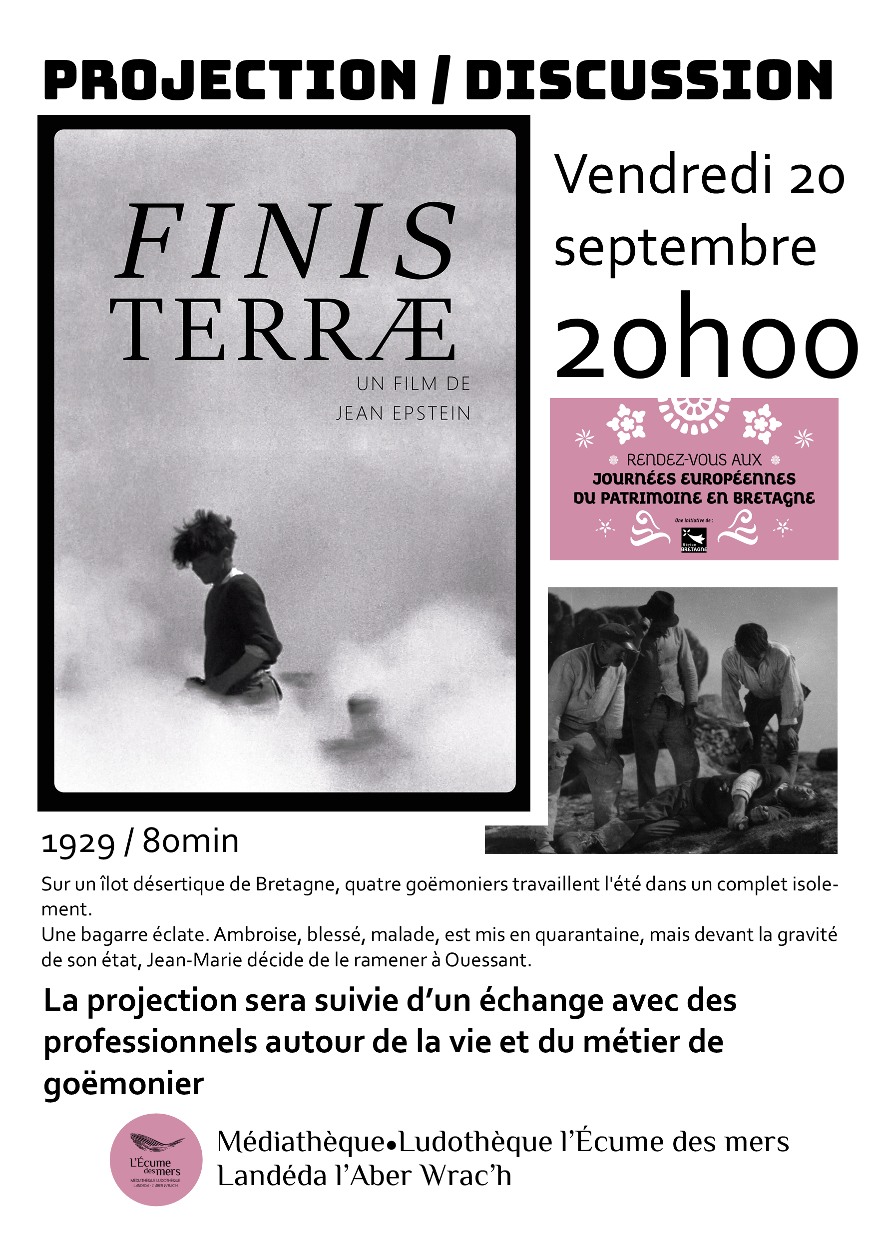 présentation de la projection du film Finis Terrrae. Informations et dates